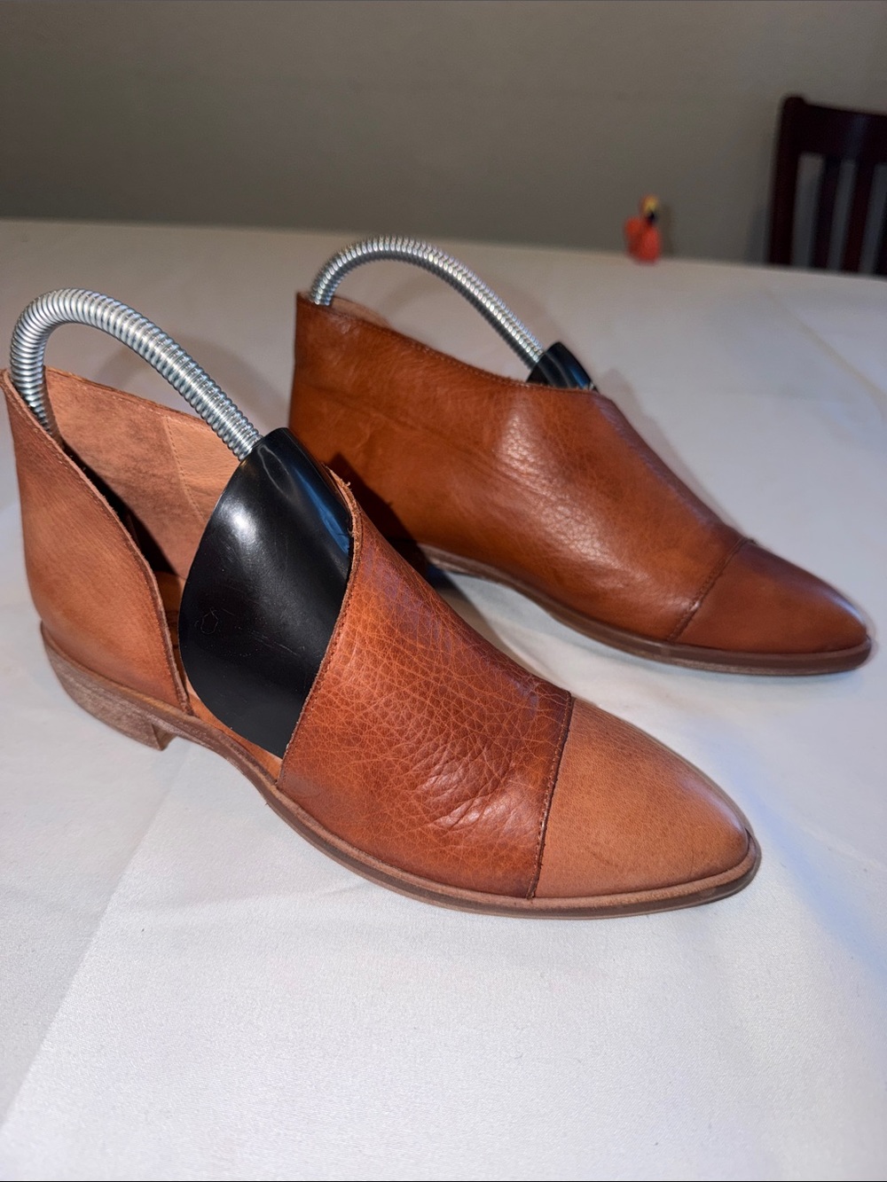 New Free People Women's Royale Flat Pointed Toe Shoes Whiskey Size 35 US 4-4.5